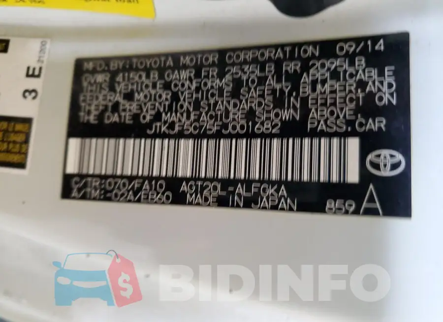 JTKJF5C75FJ001682 Photo# 12