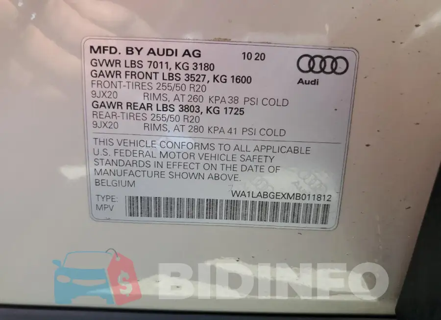 WA1LABGEXMB011812 Photo# 13