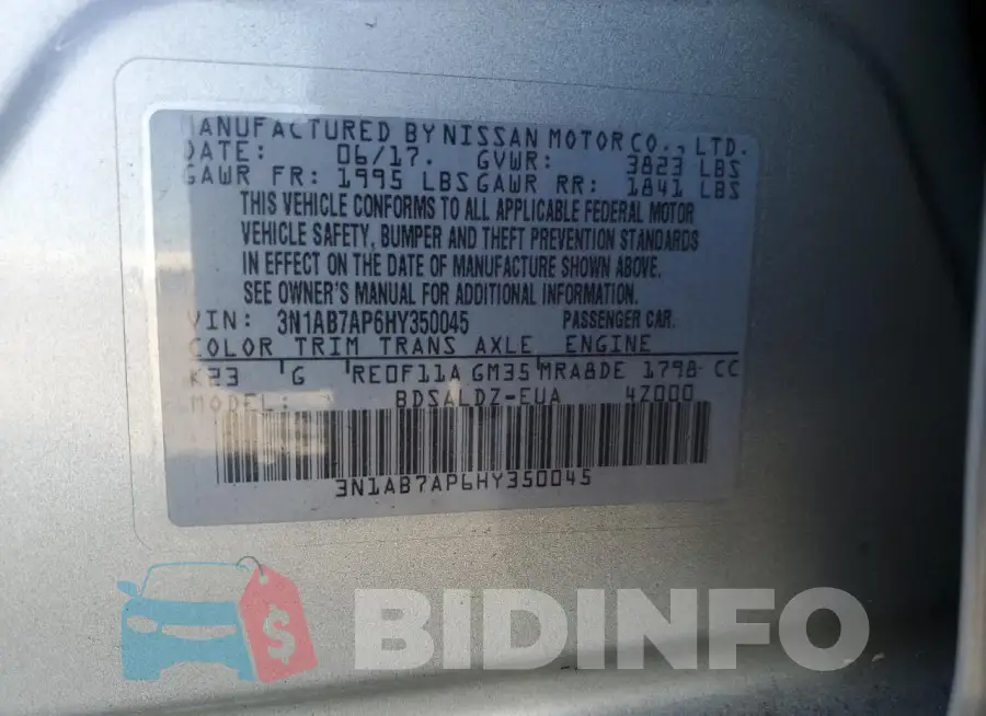 3N1AB7AP6HY350045 Photo# 12
