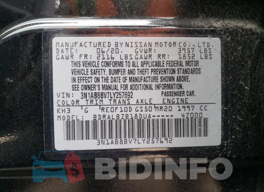 3N1AB8BV7LY257692 Photo# 13