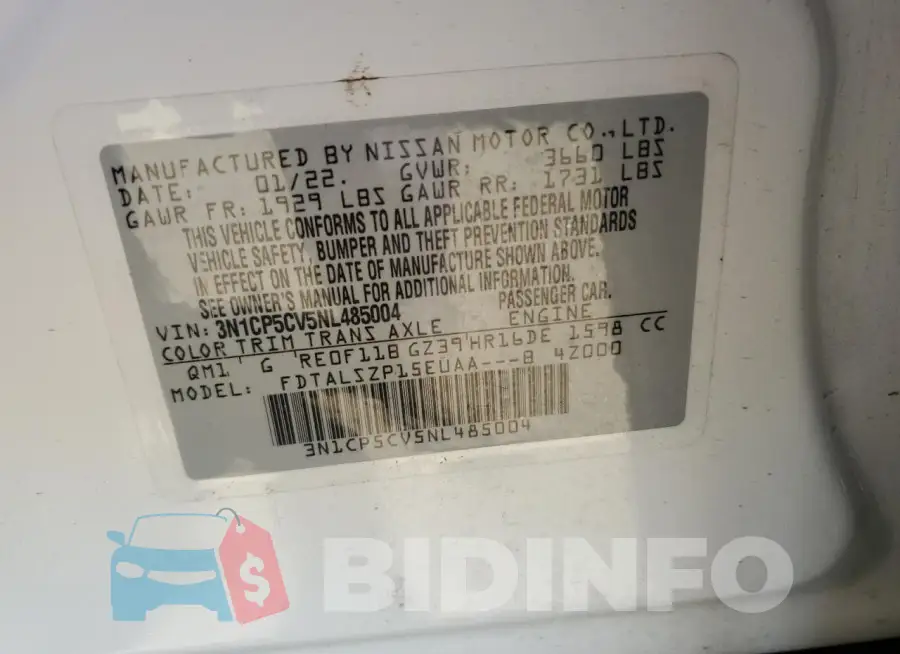 3N1CP5CV5NL485004 Photo# 13