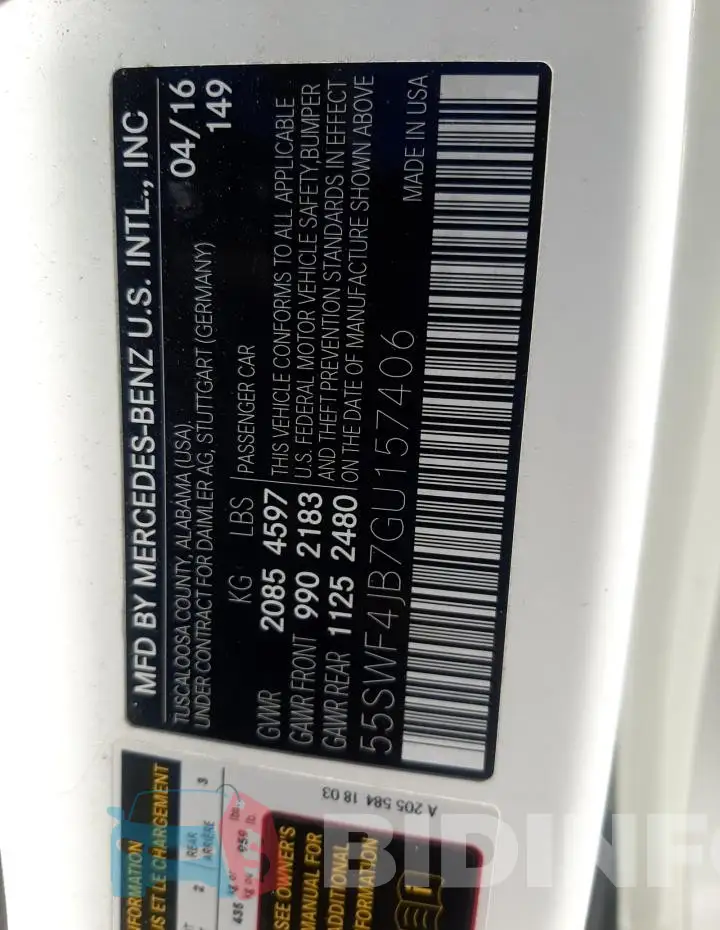55SWF4JB7GU157406 Photo# 12