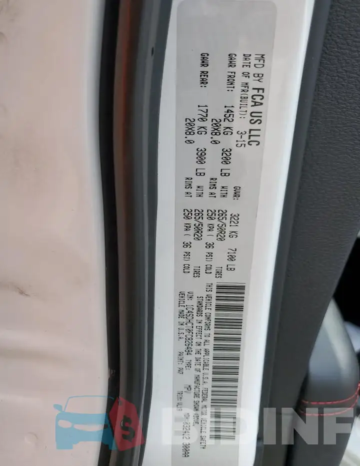 1C4SDHCT0FC826484 Photo# 14