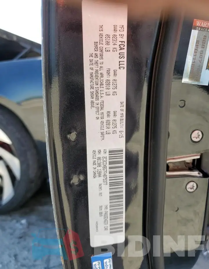 2C3CDXBG7FH875377 Photo# 12