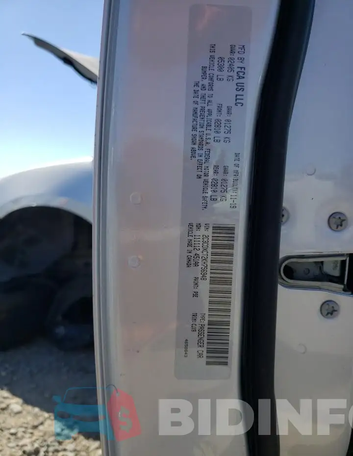 2C3CDXCT2KH756948 Photo# 13