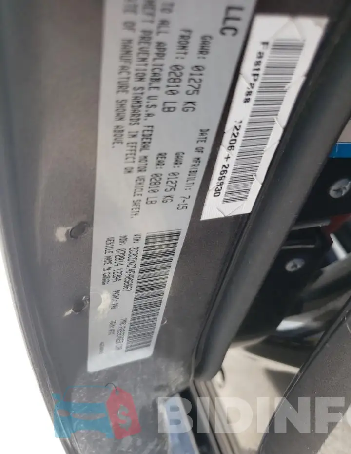 2C3CDXCT4FH896067 Photo# 12