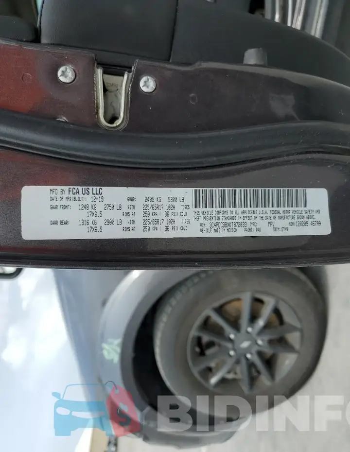 3C4PDCBBXKT872033 Photo# 12