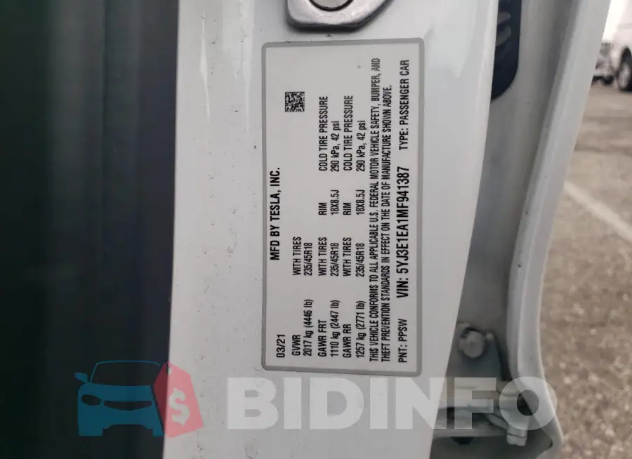 5YJ3E1EA1MF941387 Photo# 13