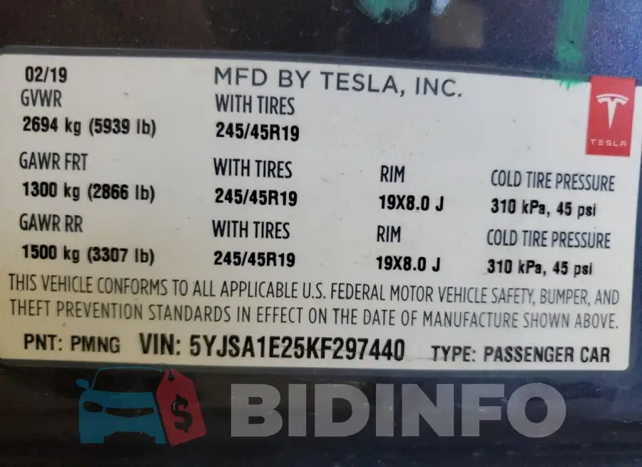 5YJSA1E25KF297440 Photo# 13