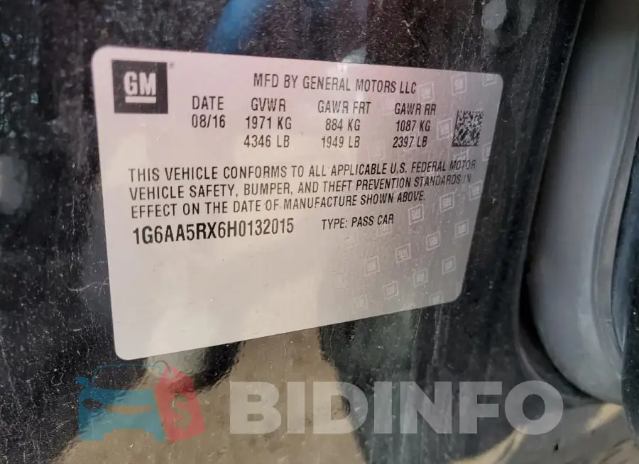 1G6AA5RX6H0132015 Photo# 13