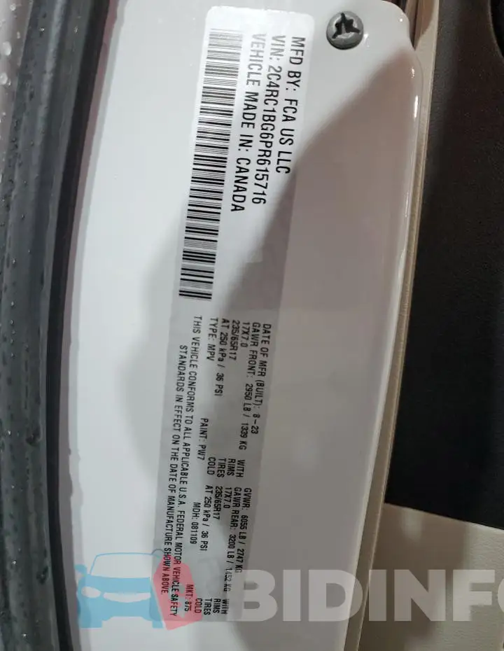 2C4RC1BG6PR615716 Photo# 13