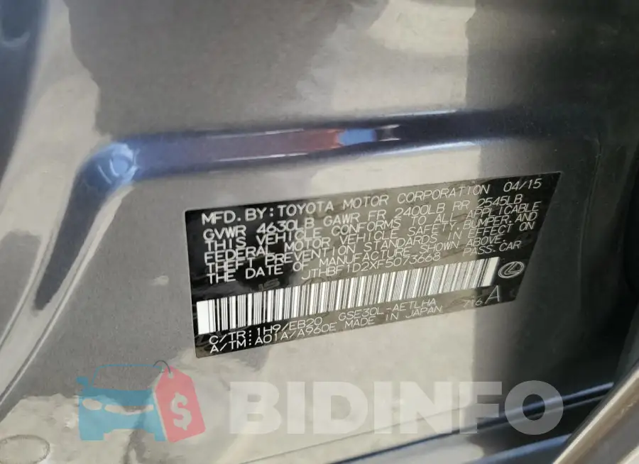 JTHBF1D2XF5073668 Photo# 12