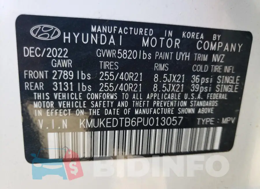 KMUKEDTB6PU013057 Photo# 12
