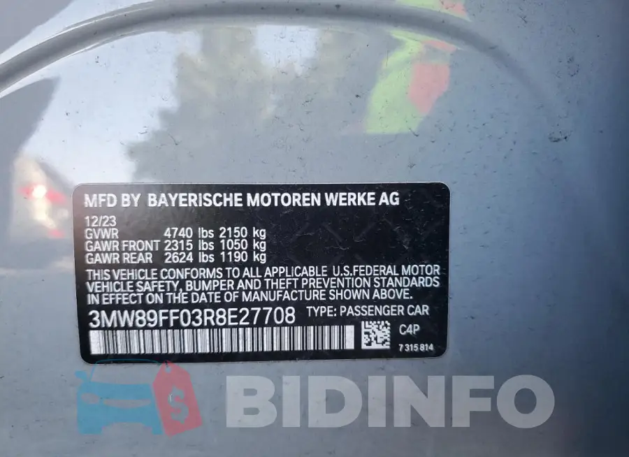 3MW89FF03R8E27708 Photo# 12