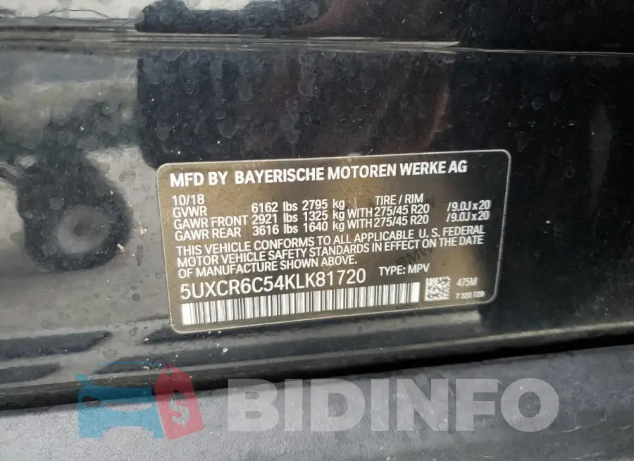 5UXCR6C54KLK81720 Photo# 13