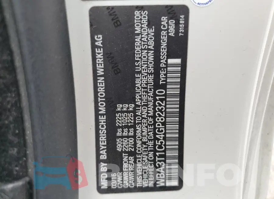 WBA3T1C54GP823210 Photo# 12