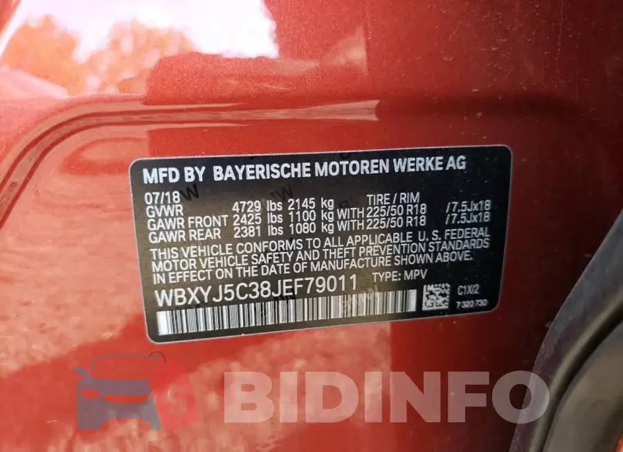 WBXYJ5C38JEF79011 Photo# 13