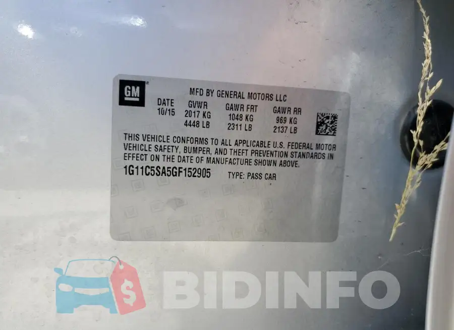 1G11C5SA5GF152905 Photo# 12