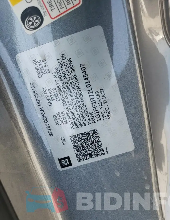 1G1FF1R72L0145407 Photo# 12