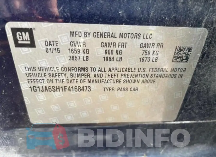 1G1JA6SH1F4168473 Photo# 10