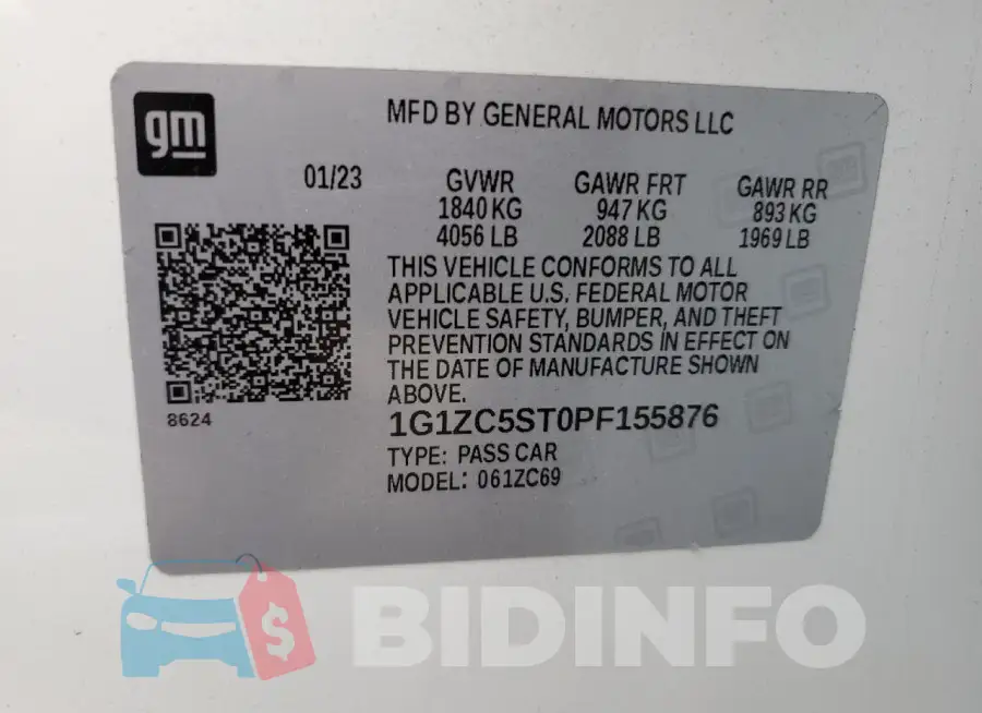 1G1ZC5ST0PF155876 Photo# 12