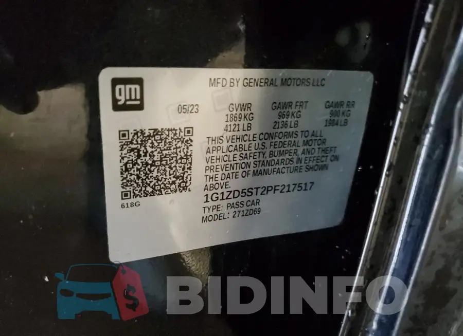 1G1ZD5ST2PF217517 Photo# 12