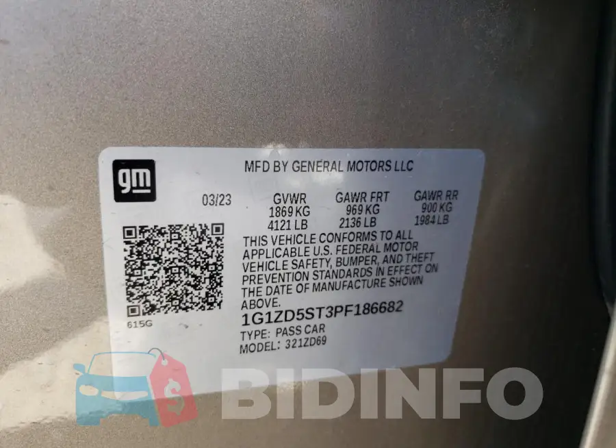 1G1ZD5ST3PF186682 Photo# 13