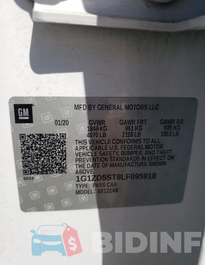 1G1ZD5ST8LF095918 Photo# 12