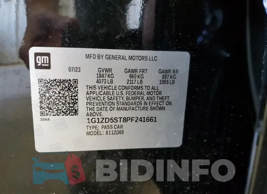 1G1ZD5ST8PF241661 Photo# 13