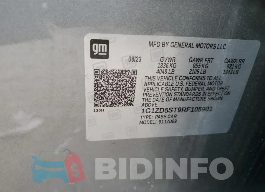 1G1ZD5ST9RF105901 Photo# 12