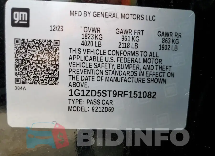 1G1ZD5ST9RF151082 Photo# 13