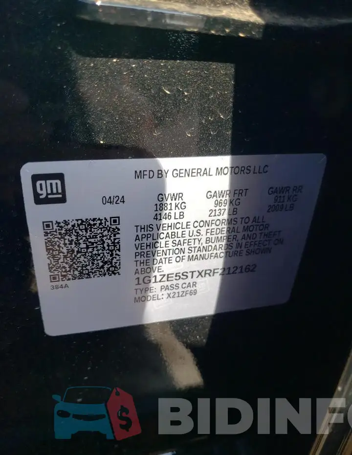 1G1ZE5STXRF212162 Photo# 12