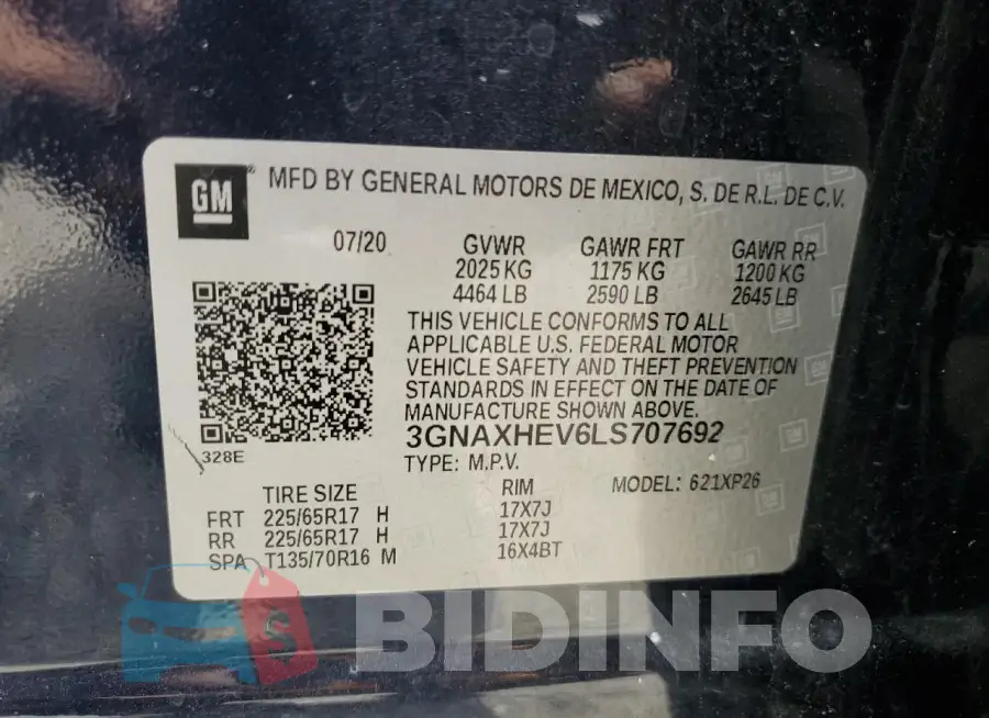 3GNAXHEV6LS707692 Photo# 13