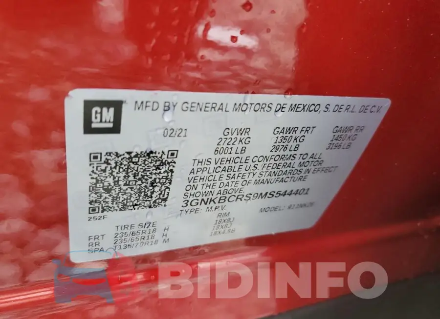 3GNKBCRS9MS544401 Photo# 14