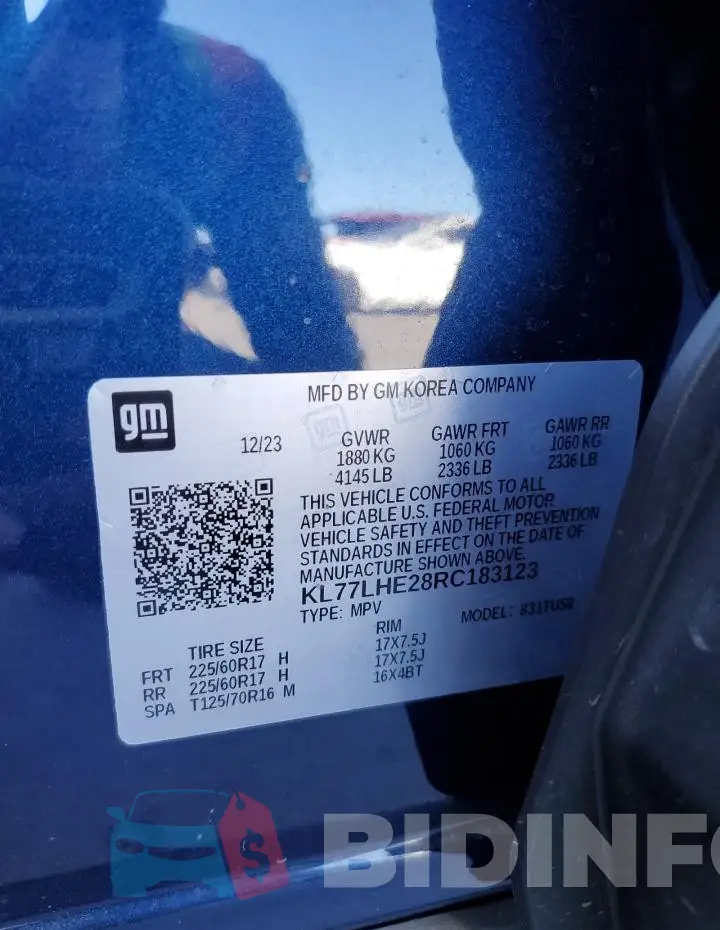 KL77LHE28RC183123 Photo# 13