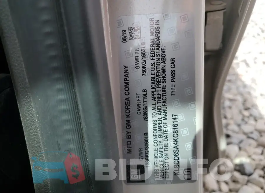 KL8CD6SA4KC816147 Photo# 13