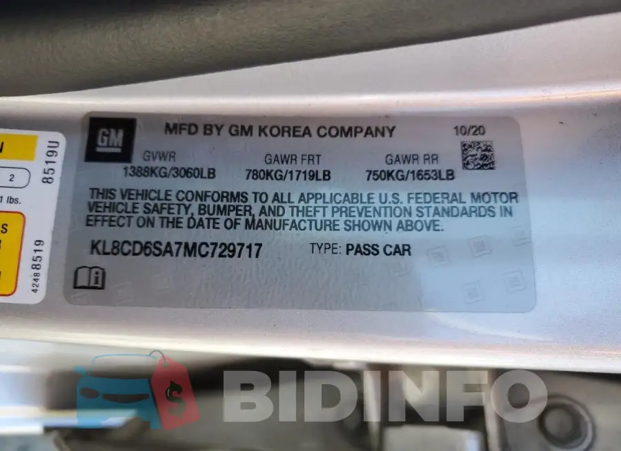 KL8CD6SA7MC729717 Photo# 12