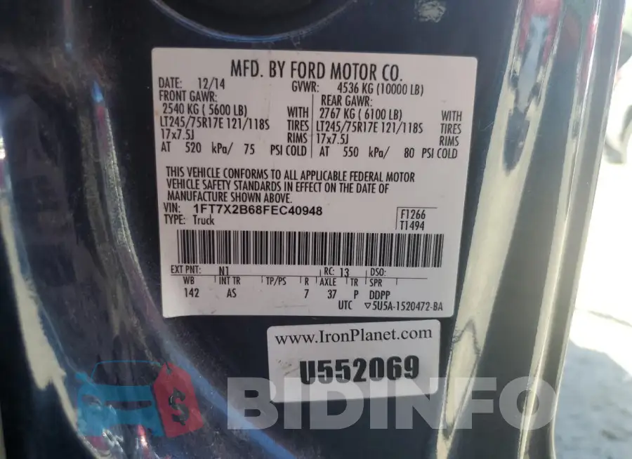1FT7X2B68FEC40948 Photo# 12