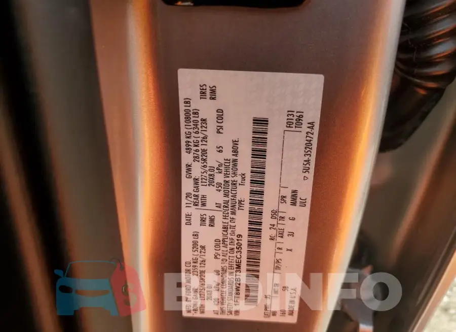 1FT8W2BT3MEC35019 Photo# 12