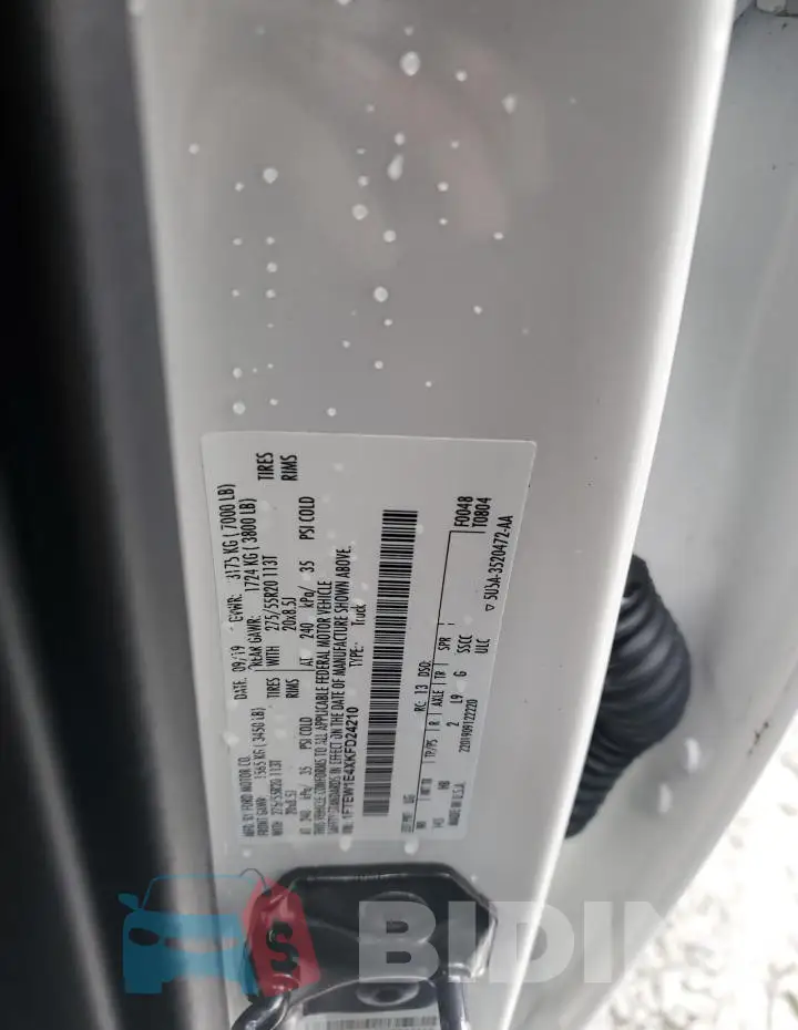 1FTEW1E4XKFD24210 Photo# 12