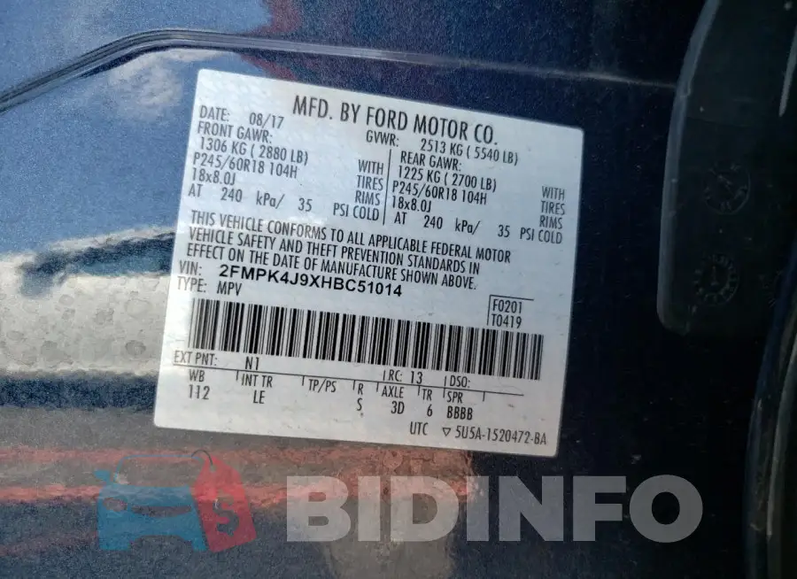 2FMPK4J9XHBC51014 Photo# 14