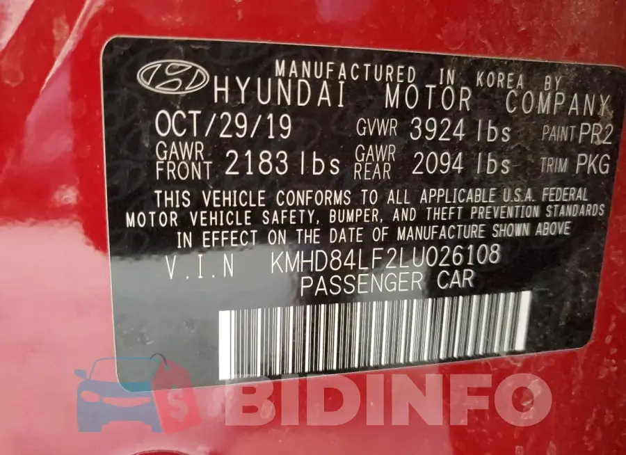 KMHD84LF2LU026108 Photo# 12