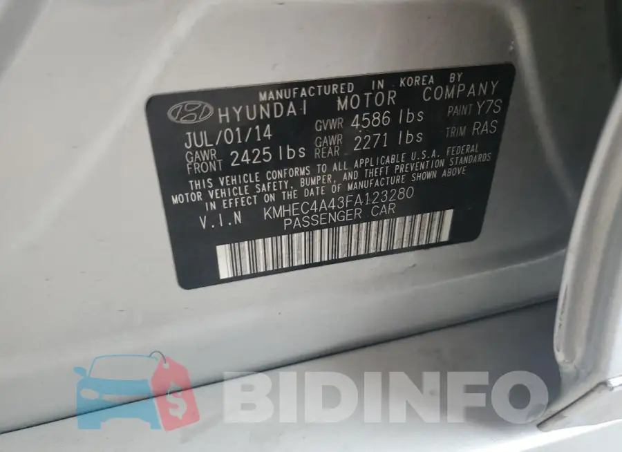 KMHEC4A43FA123280 Photo# 12