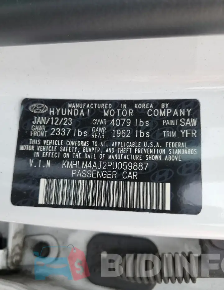 KMHLM4AJ2PU059887 Photo# 13