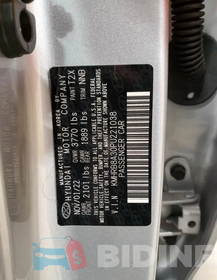 KMHRB8A30PU221038 Photo# 13