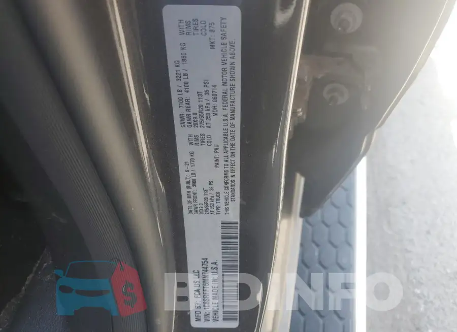 1C6SRFFT6MN744754 Photo# 12