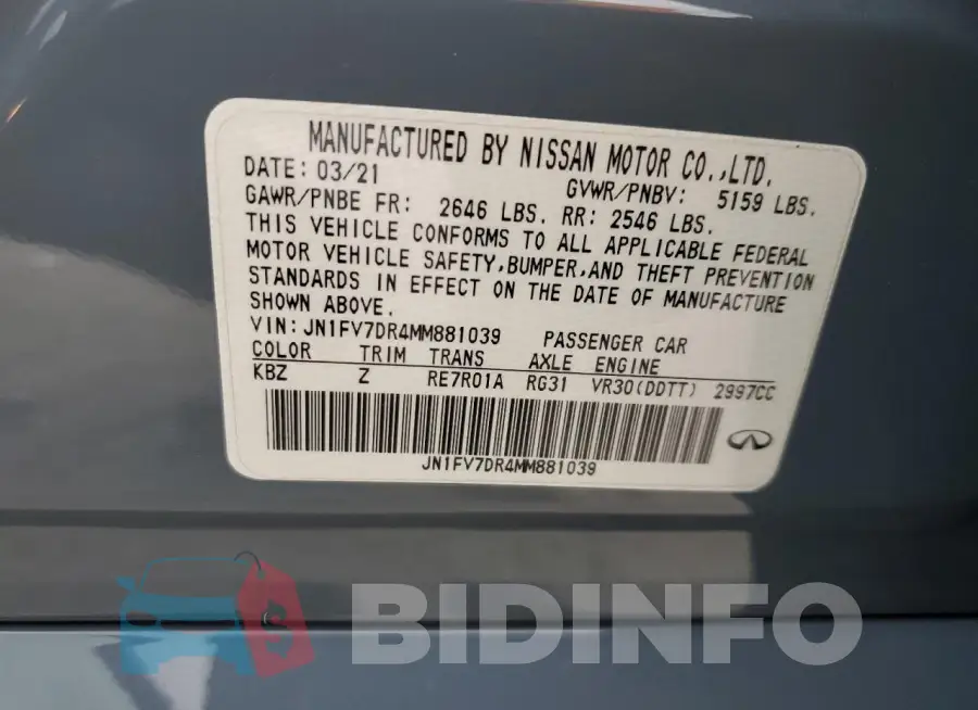 JN1FV7DR4MM881039 Photo# 13