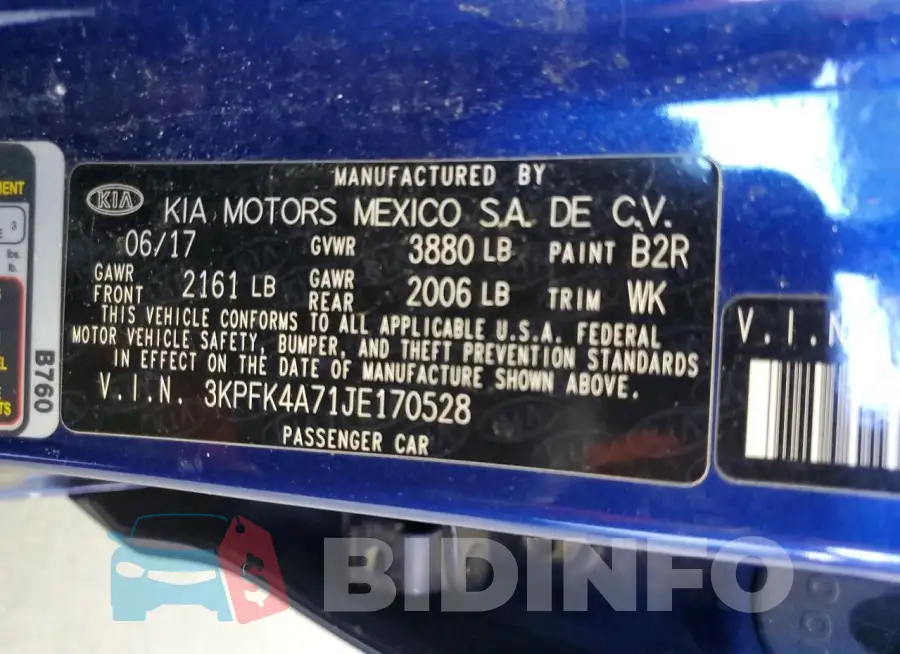 3KPFK4A71JE170528 Photo# 12