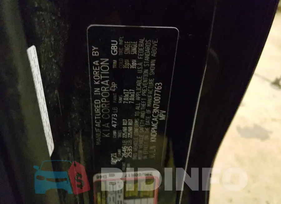 KNDPMCAC3N7007763 Photo# 12