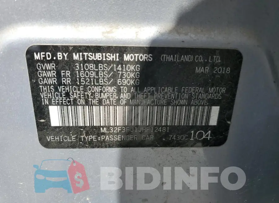 ML32F3FJ1JHF12481 Photo# 12